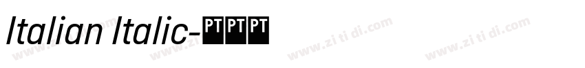 Italian Italic字体转换